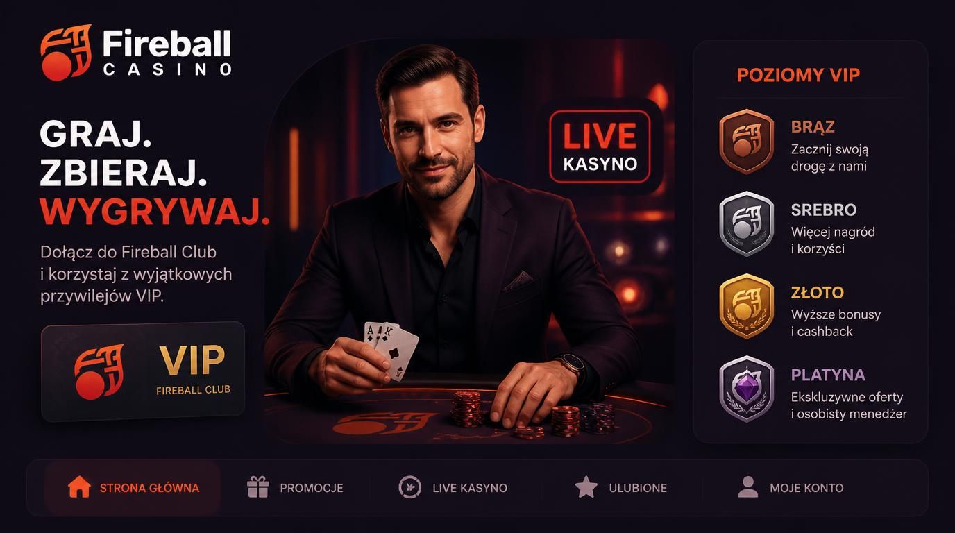 Poziomy VIP i klimat ekskluzywnego kasyna Fireball 